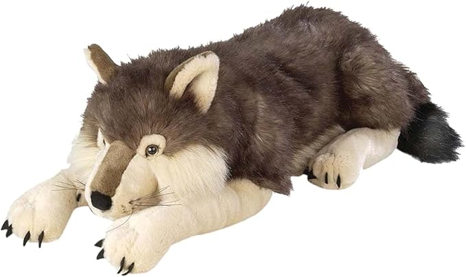 Wild Republic Jumbo Wolf Plush, Giant Stuffed Animal