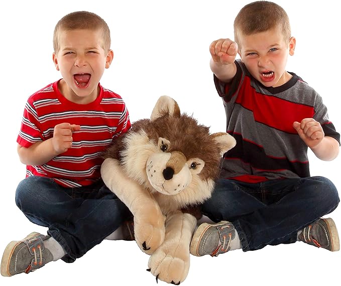 Wild Republic Jumbo Wolf Plush, Giant Stuffed Animal