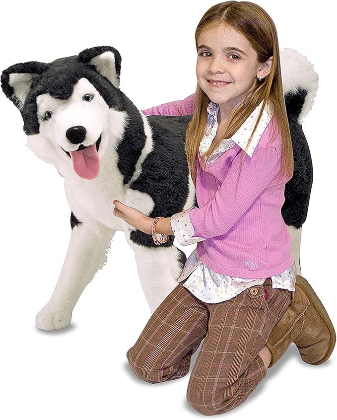 Giant Siberian Husky - Lifelike Stuffed Animal Dog